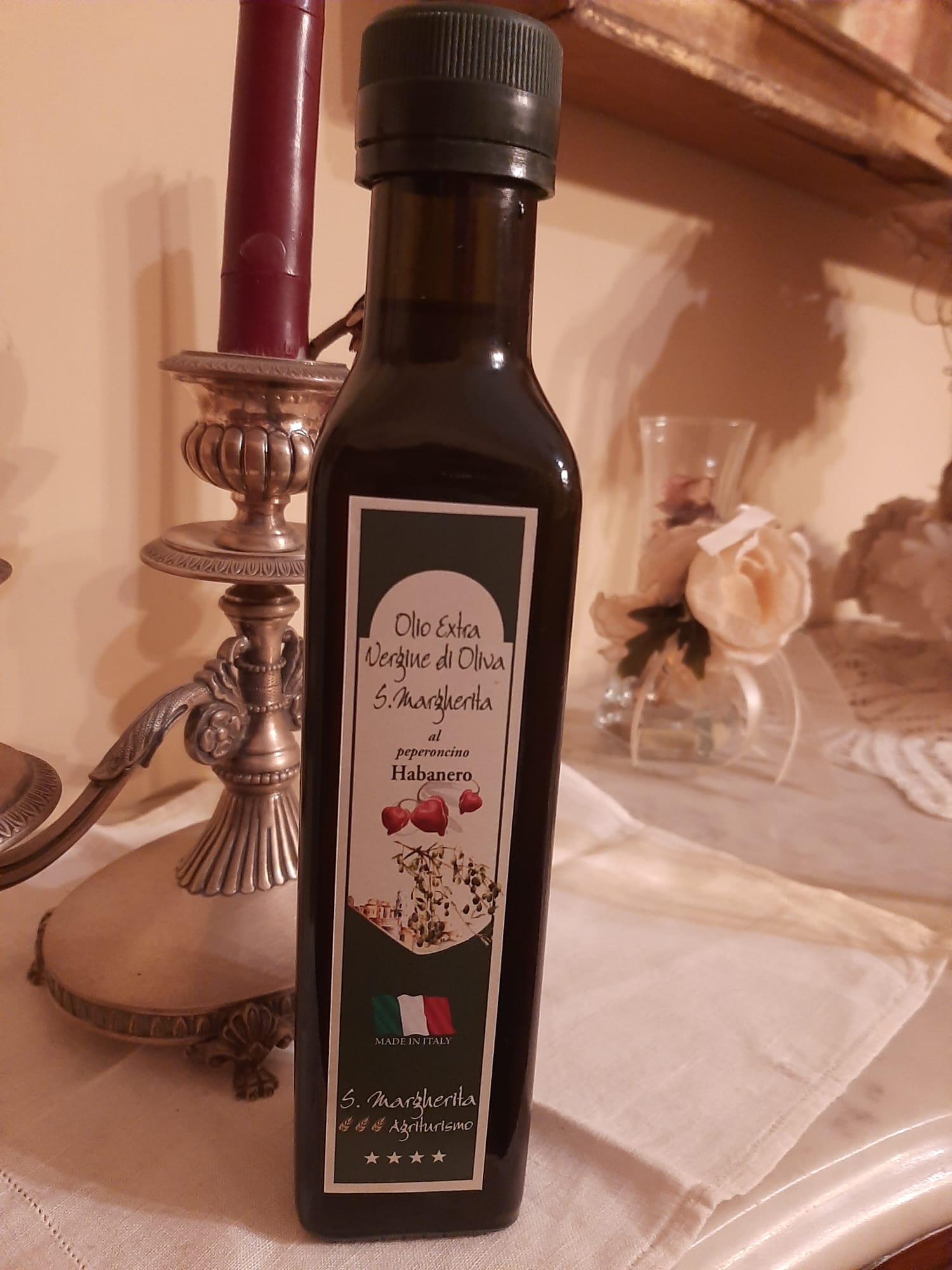 Olio Extra Vergine di Oliva 25 cl al Peperoncino Habanero